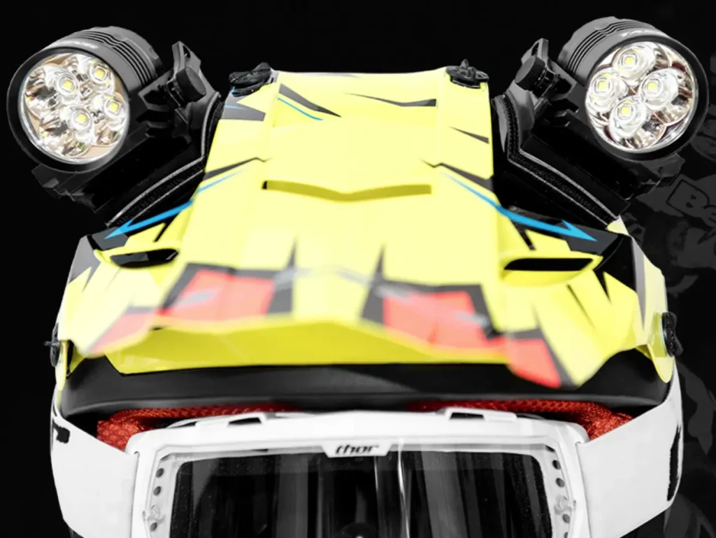 Task racing helmet lights dual