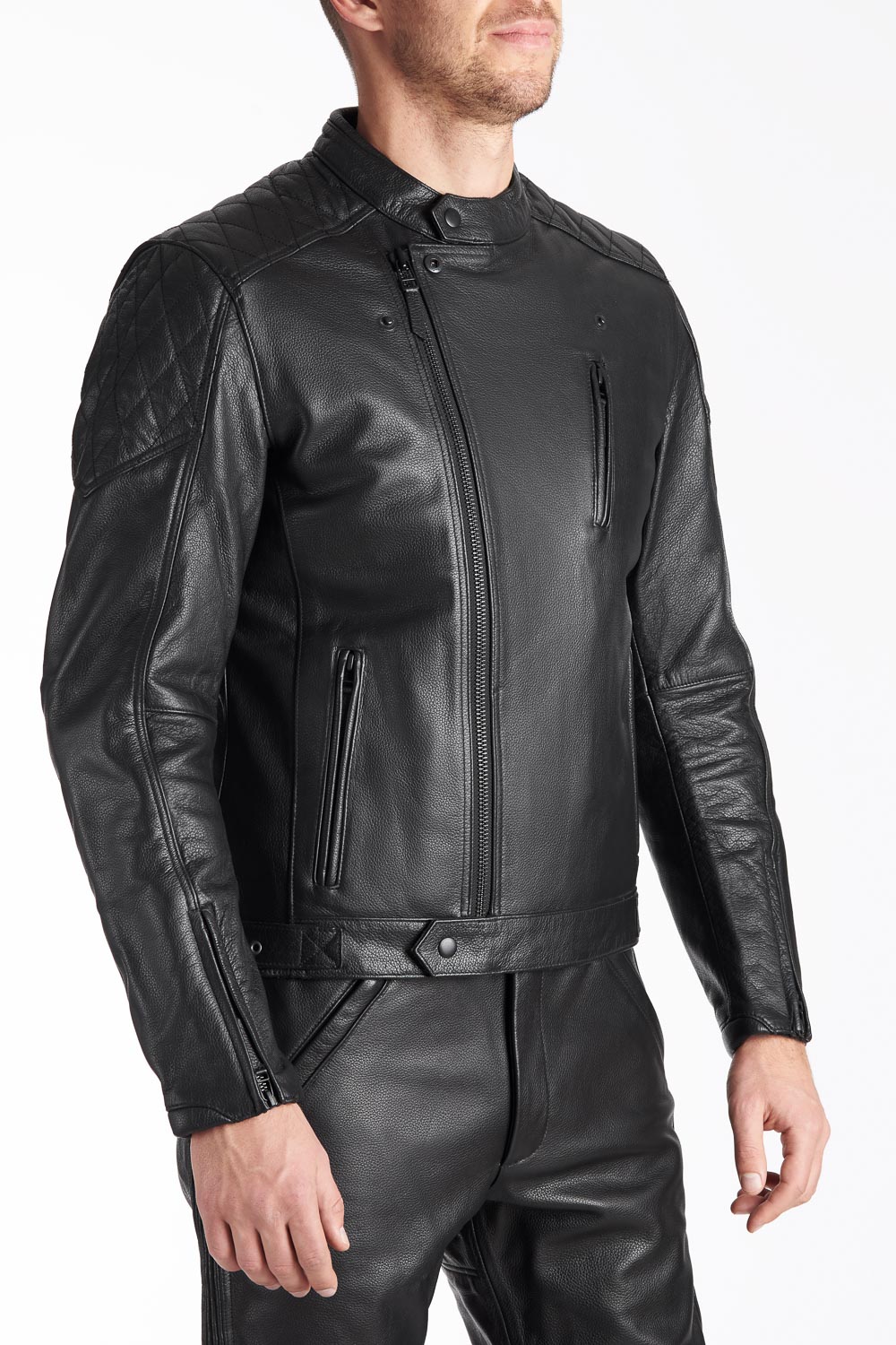 Twin Leather Motorcycle Jacket