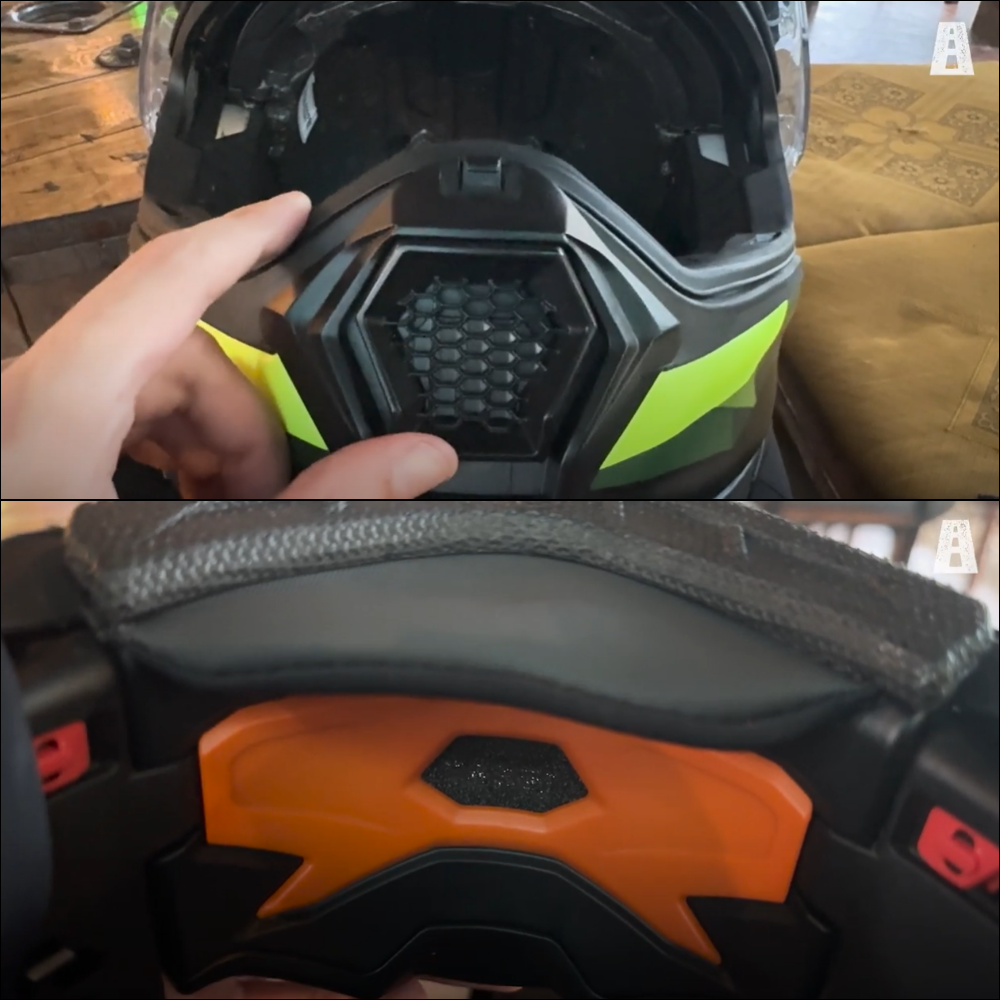 Chin vent close up