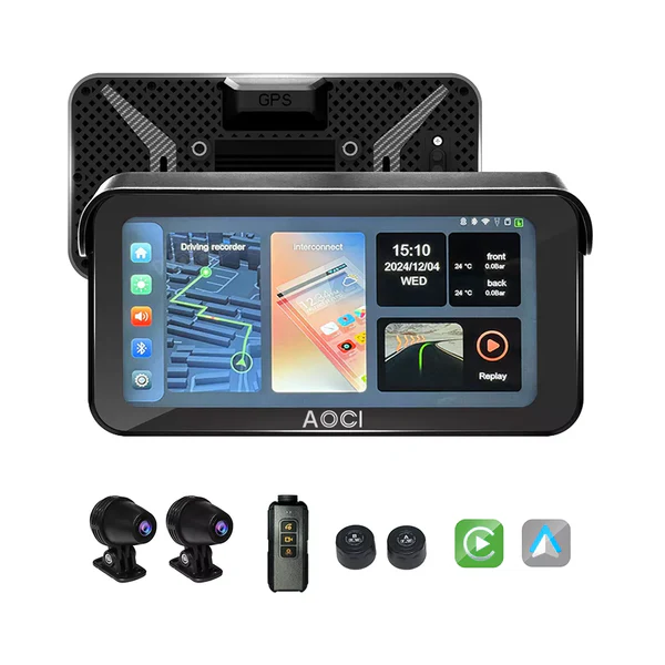 Aoocci C6 Pro All-in-One Motorcycle Dash Cam