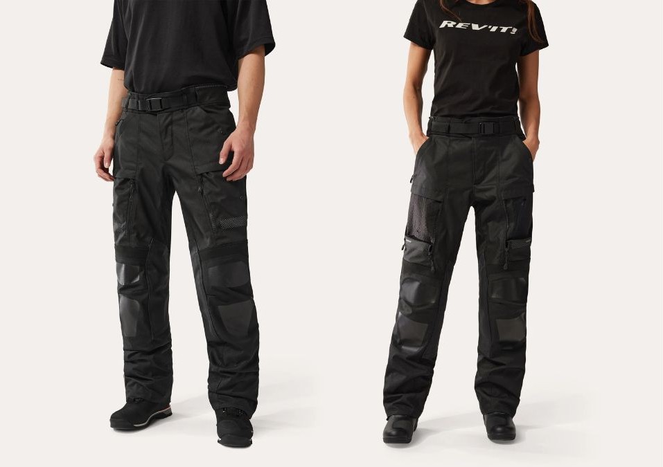 REV'IT! Sand 5 H2O adventure touring pants for men and women, shown front-facing with removable liner system