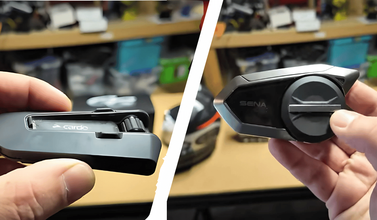 Sena 50S vs Cardo Packtalk Edge Communicator Comparison