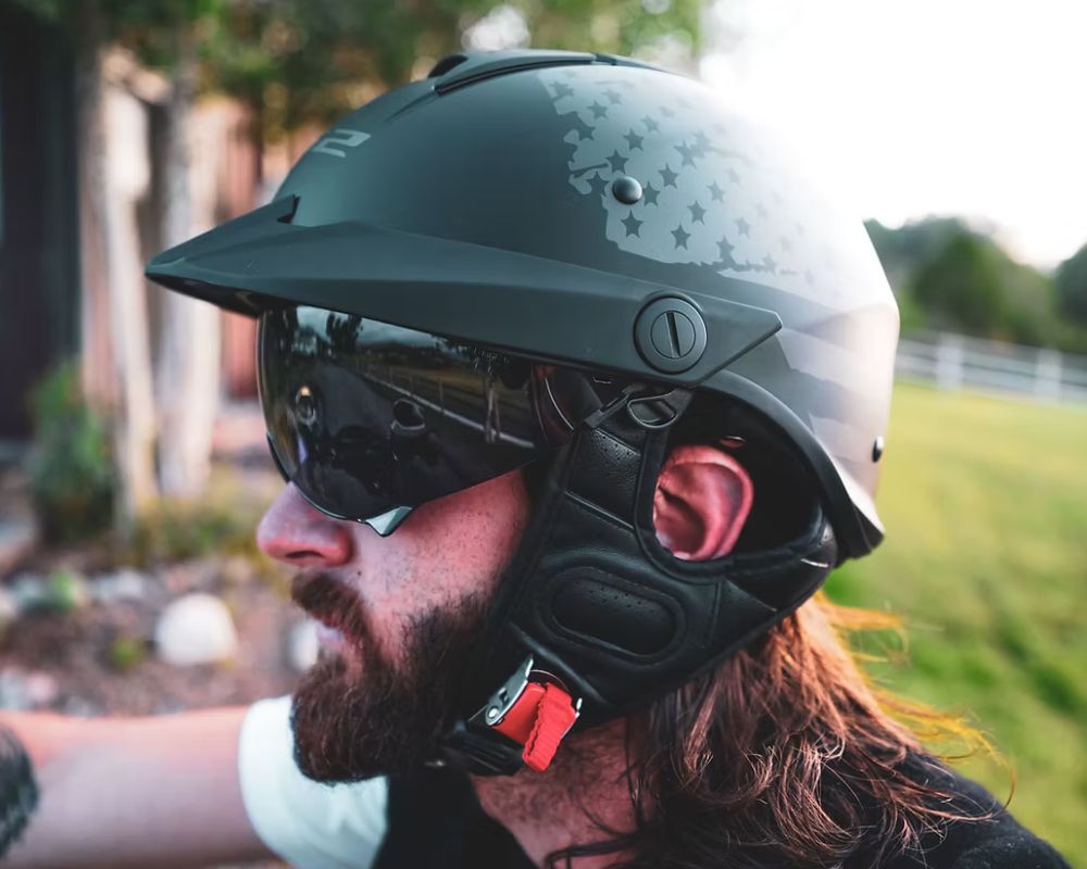 LS2 Rebellion half helmet