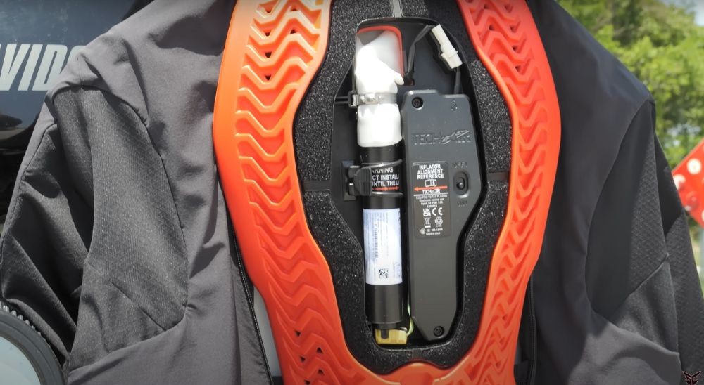 Close-up of Tech-Air 5 Plasma's back panel showing the user-replaceable canister