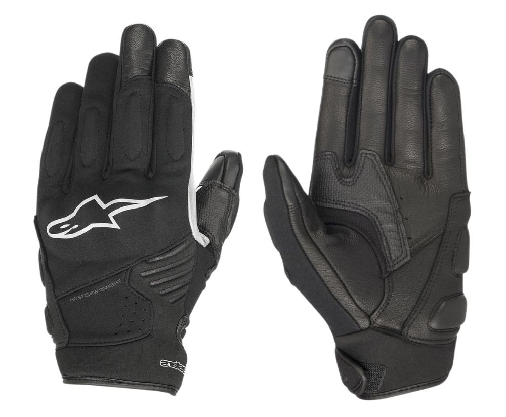 Alpinestars Faster short-cuff motorcycle gloves front and palm view