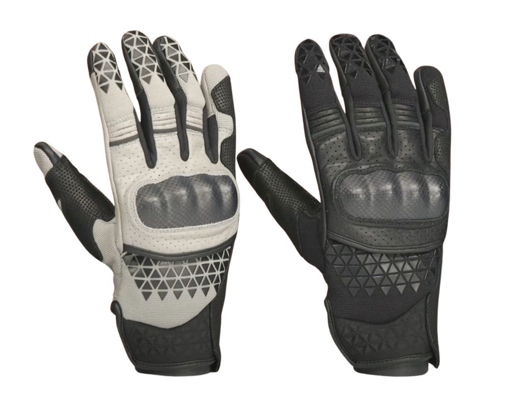 Front and back view of Sedici Marco 2 Mesh Gloves showing mesh build and carbon knuckle protection