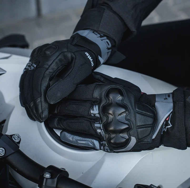 Alpinestars Corozal V3 Drystar waterproof adventure motorcycle gloves with hard knuckle protection