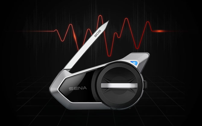 Sena 50S headset with jog dial and app-driven features