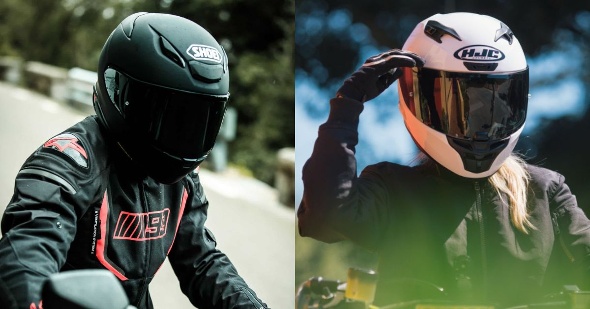 Shoei RF-1400 vs HJC i10: Street and Sport Touring Compared