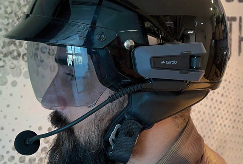 Cardo Packtalk Edge with Half Helmet Kit