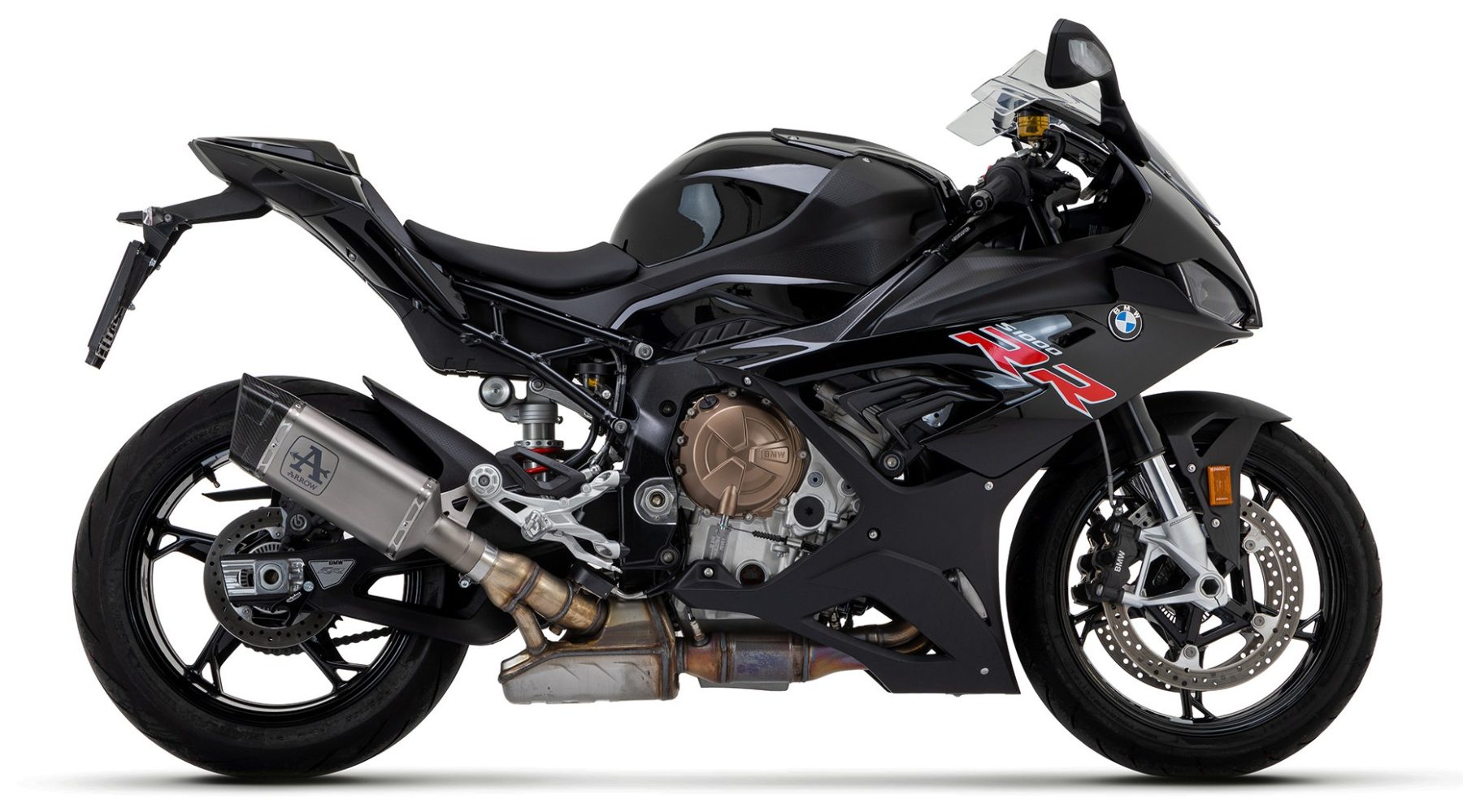 BMW S1000RR fitted with Arrow Race-Tech slip-on exhaust