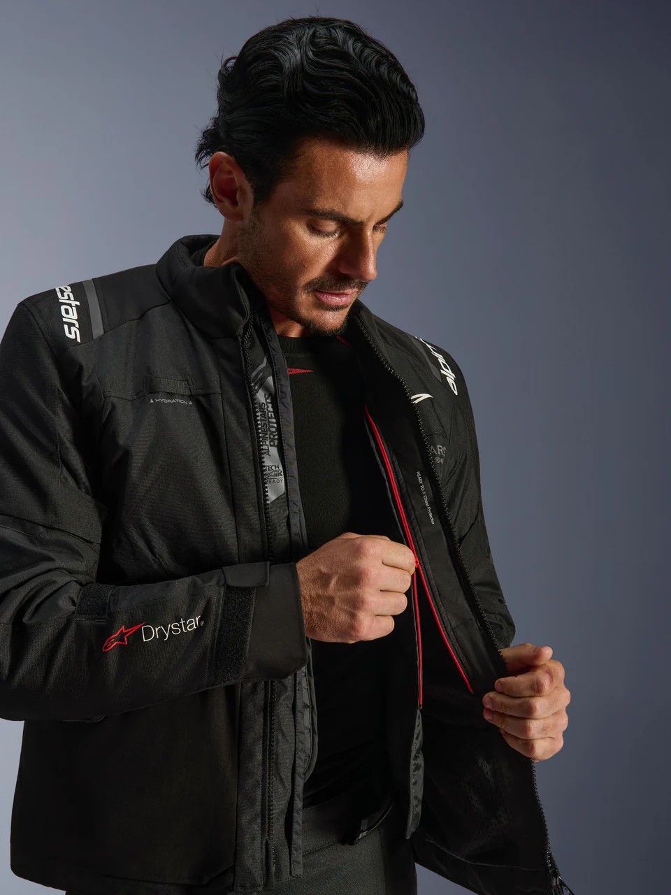 Alpinestars Andes V4 Drystar touring jacket with waterproof liner and armor protection