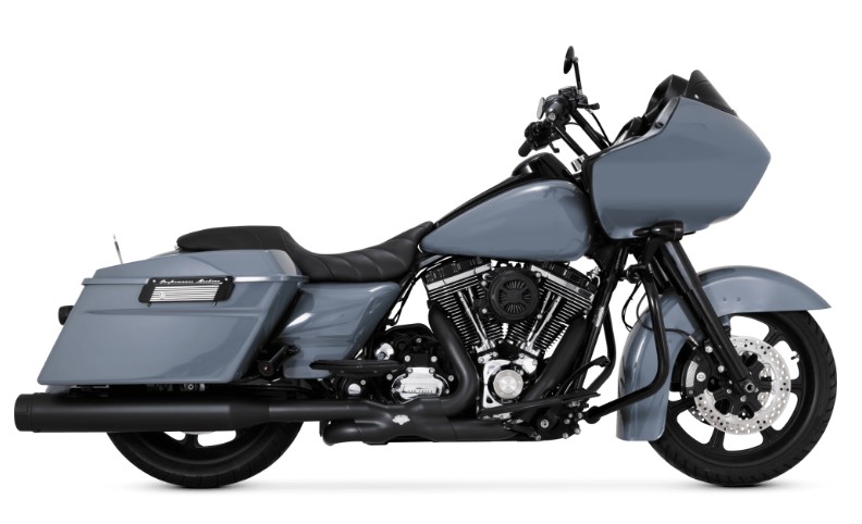 Harley touring bike with Vance & Hines Torquer 450 exhaust system
