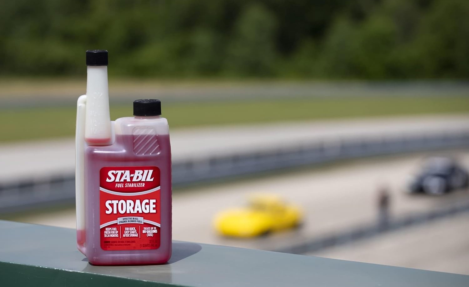 STA-BIL Fuel Stabilizer bottle for long-term gasoline storage protection