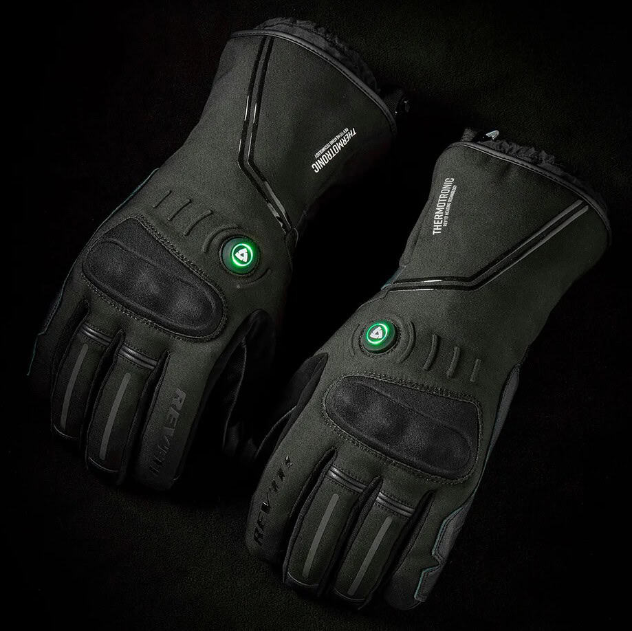 REV’IT! Liberty H2O Heated Gloves with Thermotronic heating system, protective shell, and waterproof insulation