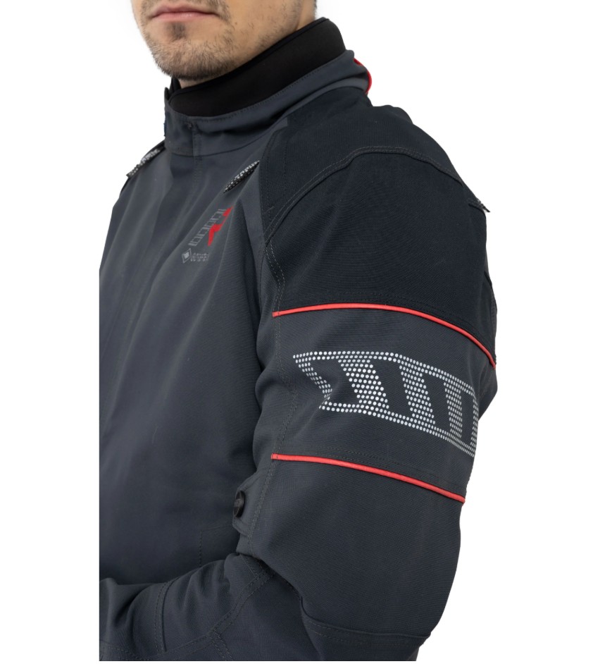 Rukka R-Ex Gore-Tex touring jacket with Cordura shell, CE Level 2 armor, and premium waterproof construction
