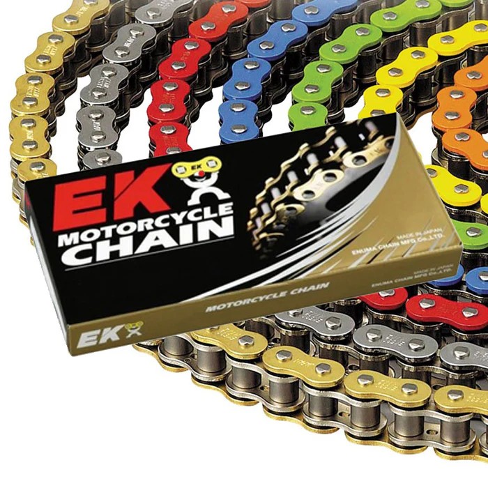 EK 520 ZVX3 ZX-Ring motorcycle chain in multiple color options