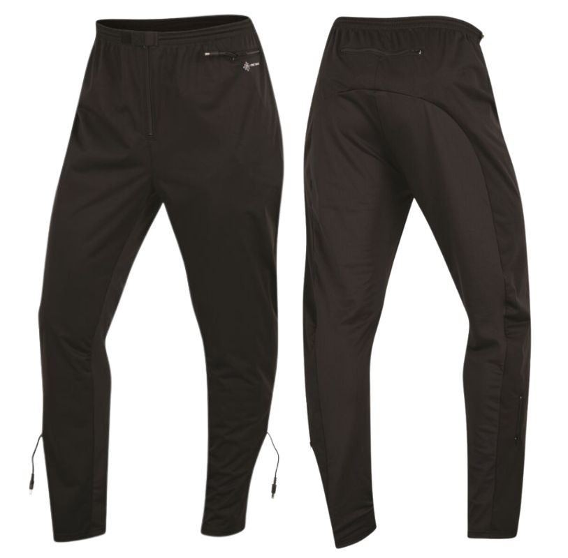 FirstGear Gen4 heated pant liner with wind-blocking front panels and targeted heat zones on thighs, knees, and upper butt