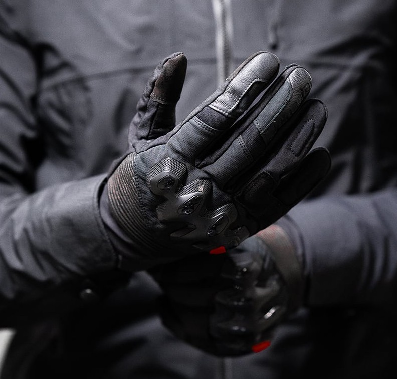 Alpinestars Bogota Drystar XF gloves with hard knuckle protection in black