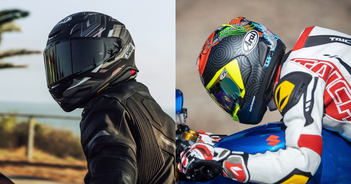 Shoei RF-1400 vs Arai Corsair-X: Which Is Better for Sport Riding?